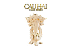 Maison Couture - Bình Hoa Khổng Tước Sứ Ngọc Cao Cấp Impérial Paon Empress Fan 33x48-BÌNH HOA-CẬU HAI HOME DECOR
