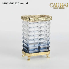 Maison Couture - Bình Hoa Pha Lê Azure Obelisk Cristalleries 22/32-BÌNH HOA-CẬU HAI HOME DECOR