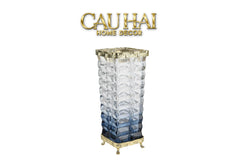 Maison Couture - Bình Hoa Pha Lê Azure Obelisk Cristalleries 22/32-BÌNH HOA-CẬU HAI HOME DECOR