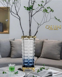 Maison Couture - Bình Hoa Pha Lê Azure Obelisk Cristalleries 22/32-BÌNH HOA-CẬU HAI HOME DECOR