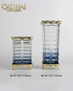 Maison Couture - Bình Hoa Pha Lê Azure Obelisk Cristalleries 22/32-BÌNH HOA-CẬU HAI HOME DECOR