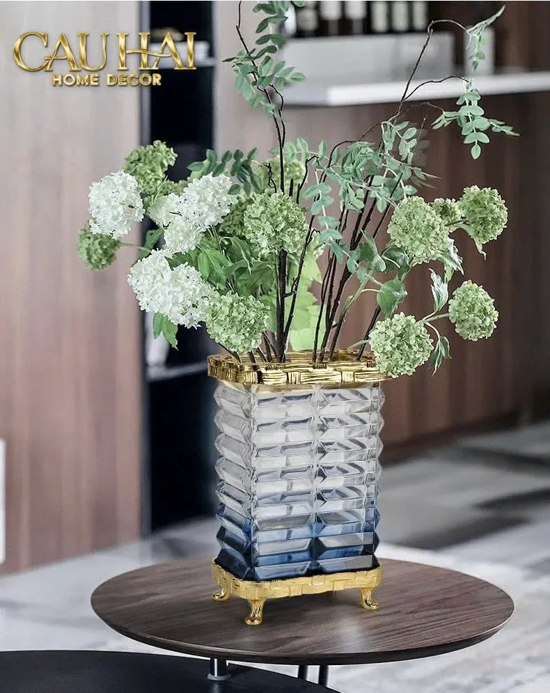 Maison Couture - Bình Hoa Pha Lê Azure Obelisk Cristalleries 22/32-BÌNH HOA-CẬU HAI HOME DECOR