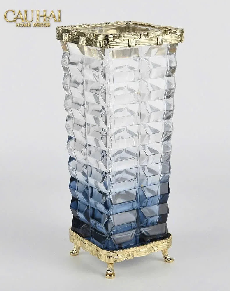 Maison Couture - Bình Hoa Pha Lê Azure Obelisk Cristalleries 22/32-BÌNH HOA-CẬU HAI HOME DECOR