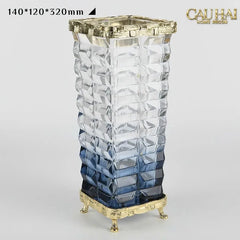 Maison Couture - Bình Hoa Pha Lê Azure Obelisk Cristalleries 22/32-BÌNH HOA-CẬU HAI HOME DECOR
