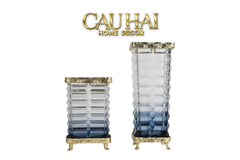 Maison Couture - Bình Hoa Pha Lê Azure Obelisk Cristalleries 22/32-BÌNH HOA-CẬU HAI HOME DECOR