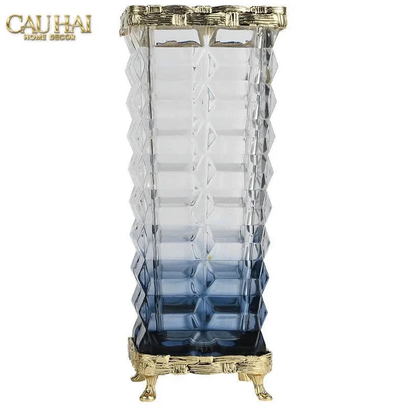 Maison Couture - Bình Hoa Pha Lê Azure Obelisk Cristalleries 22/32-CẬU HAI HOME DECOR