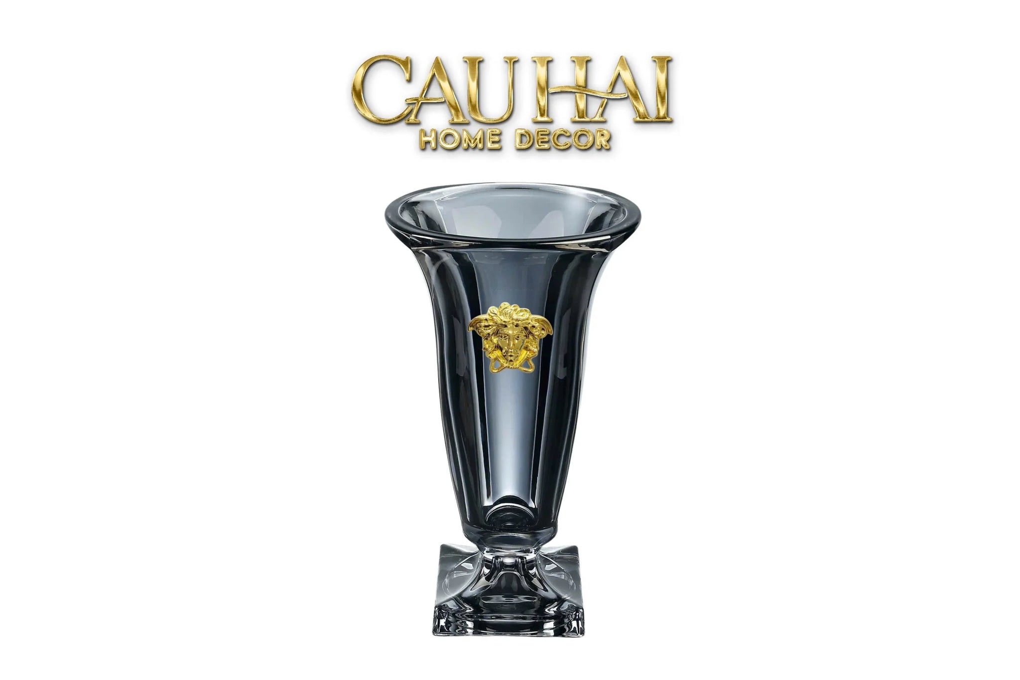 Maison Couture - Bình Hoa Pha Lê L’Atelier Medusa Midnight Goblet Cristallerie Vase 33-CẬU HAI HOME DECOR