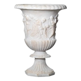 Maison Couture - Bình Hoa Phù Điêu Đá Sa Thạch Giả Ngọc - Amphora Des Dieux Dionysien - Patrimoine H47xM35