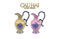 Maison Couture - Bình Hoa Pitcher Form – Fiorenza Duo Lumière Pocerlain Vases-BÌNH HOA-CẬU HAI HOME DECOR