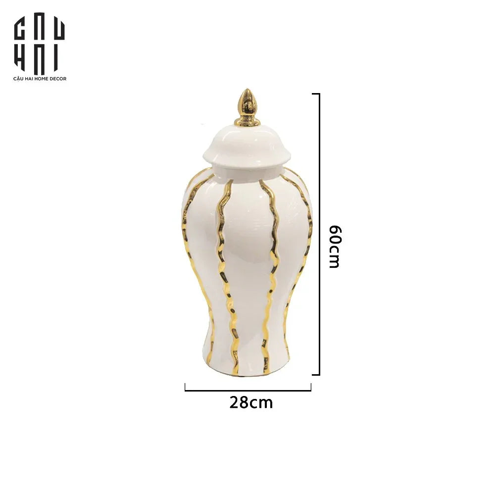 Maison Couture - Bình Hoa Porcelain Atelier Flynn H60-BÌNH HOA-CẬU HAI HOME DECOR