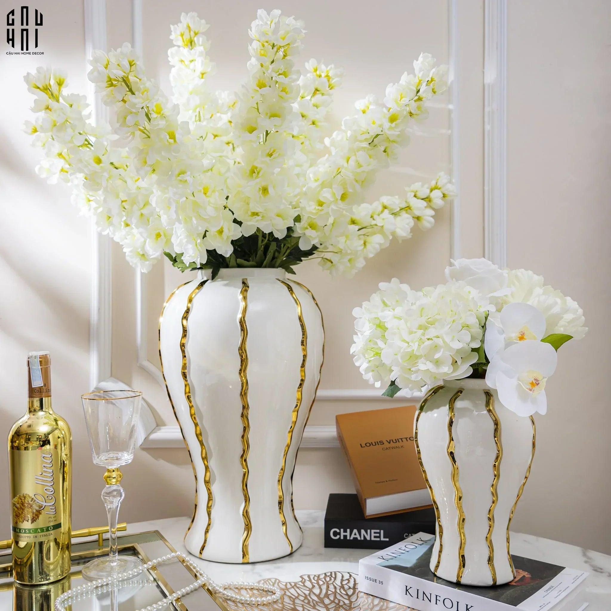 Maison Couture - Bình Hoa Porcelain Atelier Flynn H60-BÌNH HOA-CẬU HAI HOME DECOR