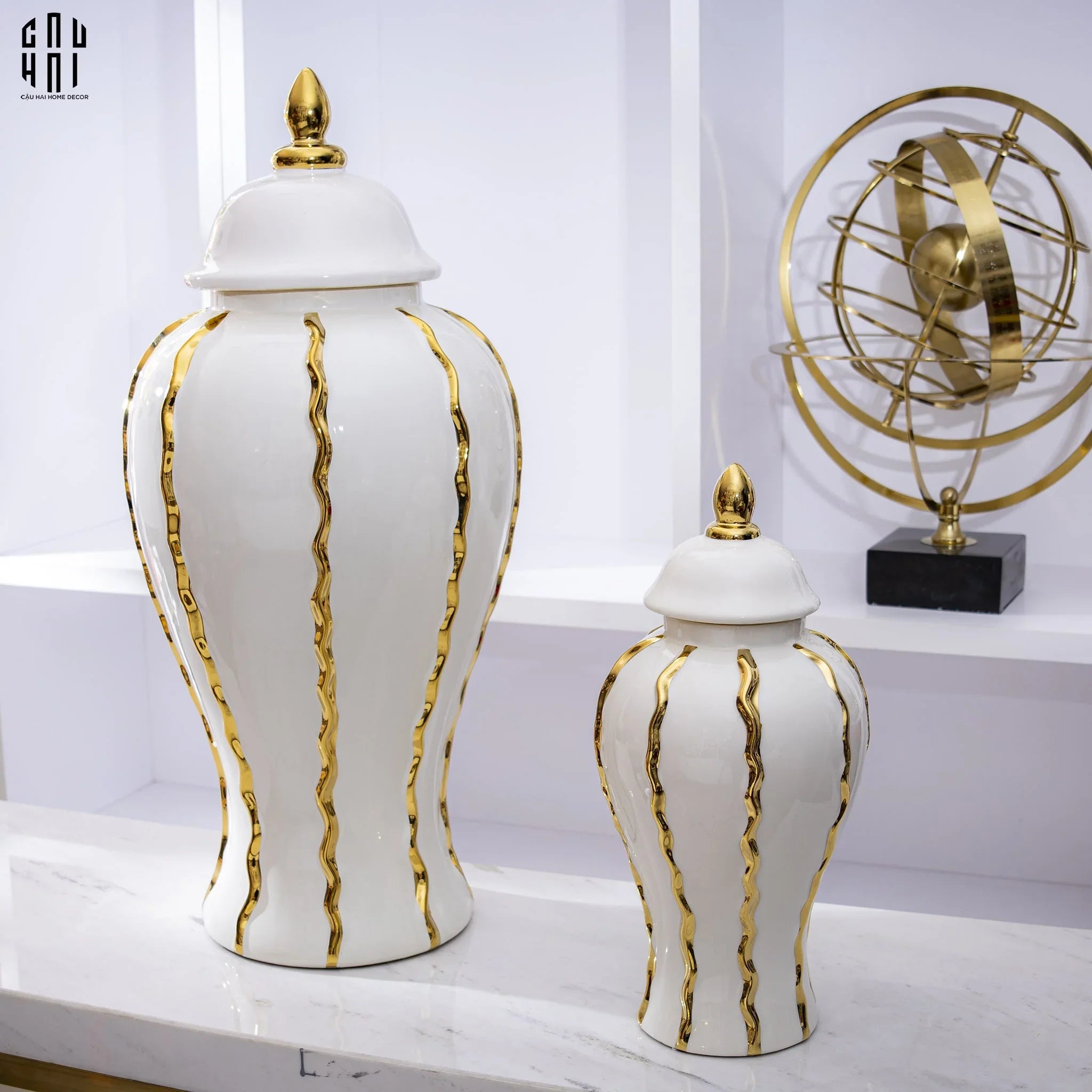 Maison Couture - Bình Hoa Porcelain Atelier Flynn H60-BÌNH HOA-CẬU HAI HOME DECOR