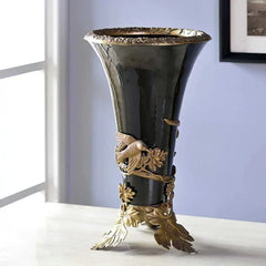 Maison Couture – Bình Hoa Sứ Đồng Imperium Empire Amphora Of Dionysus - Barocco Divine Vase H52-CẬU HAI HOME DECOR