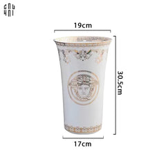 Maison Couture - Bình Hoa Sứ Tráng Men Cao Cấp V Class - Medusa Timeless Mythology 17x30.5-BÌNH HOA-CẬU HAI HOME DECOR