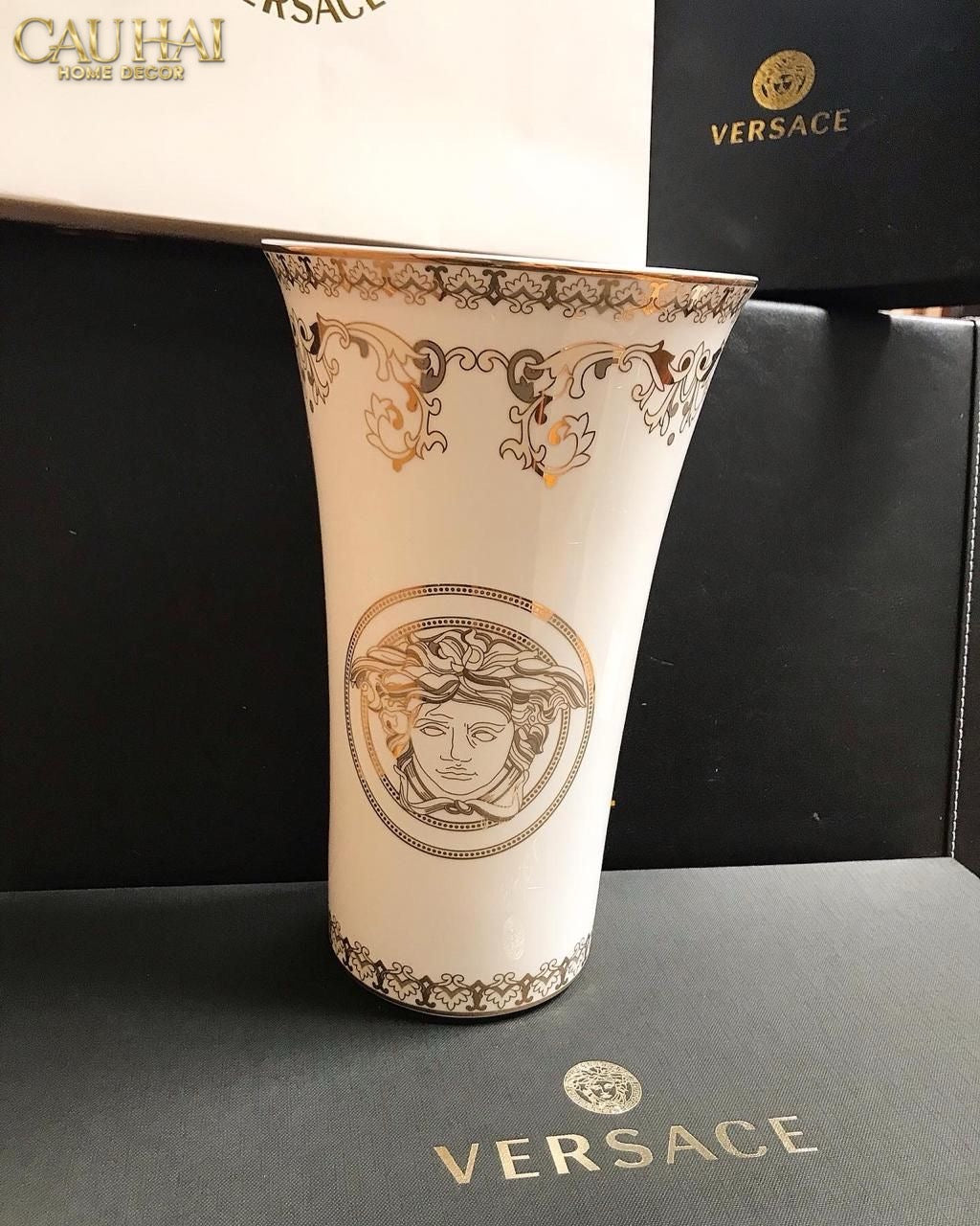 Maison Couture - Bình Hoa Sứ Tráng Men Cao Cấp V Class - Medusa Timeless Mythology 17x30.5-BÌNH HOA-CẬU HAI HOME DECOR