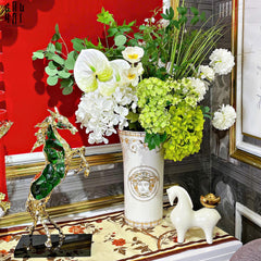 Maison Couture - Bình Hoa Sứ Tráng Men Cao Cấp V Class - Medusa Timeless Mythology 17x30.5-BÌNH HOA-CẬU HAI HOME DECOR