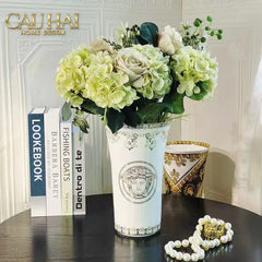 Maison Couture - Bình Hoa Sứ Tráng Men Cao Cấp V Class - Medusa Timeless Mythology 17x30.5-CẬU HAI HOME DECOR