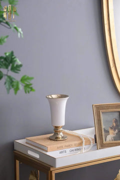 Maison Couture - Bình Hoa Sứ Trắng Venice AB House Manhattan Vibe 11x20-BÌNH HOA-CẬU HAI HOME DECOR