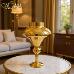 Maison Couture - Bình Hoa Thuỷ Tinh Mạ Vàng Calice d’Or Lacquered 40-CẬU HAI HOME DECOR