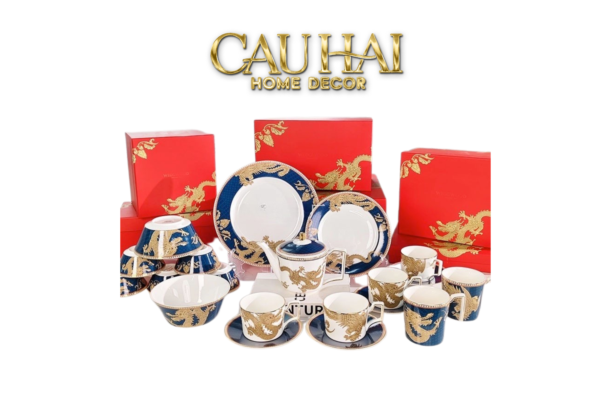 Maison Couture - Bộ Bàn Ăn Long Phụng Eternal Ascendant Tableware Collection - CẬU HAI HOME DECOR