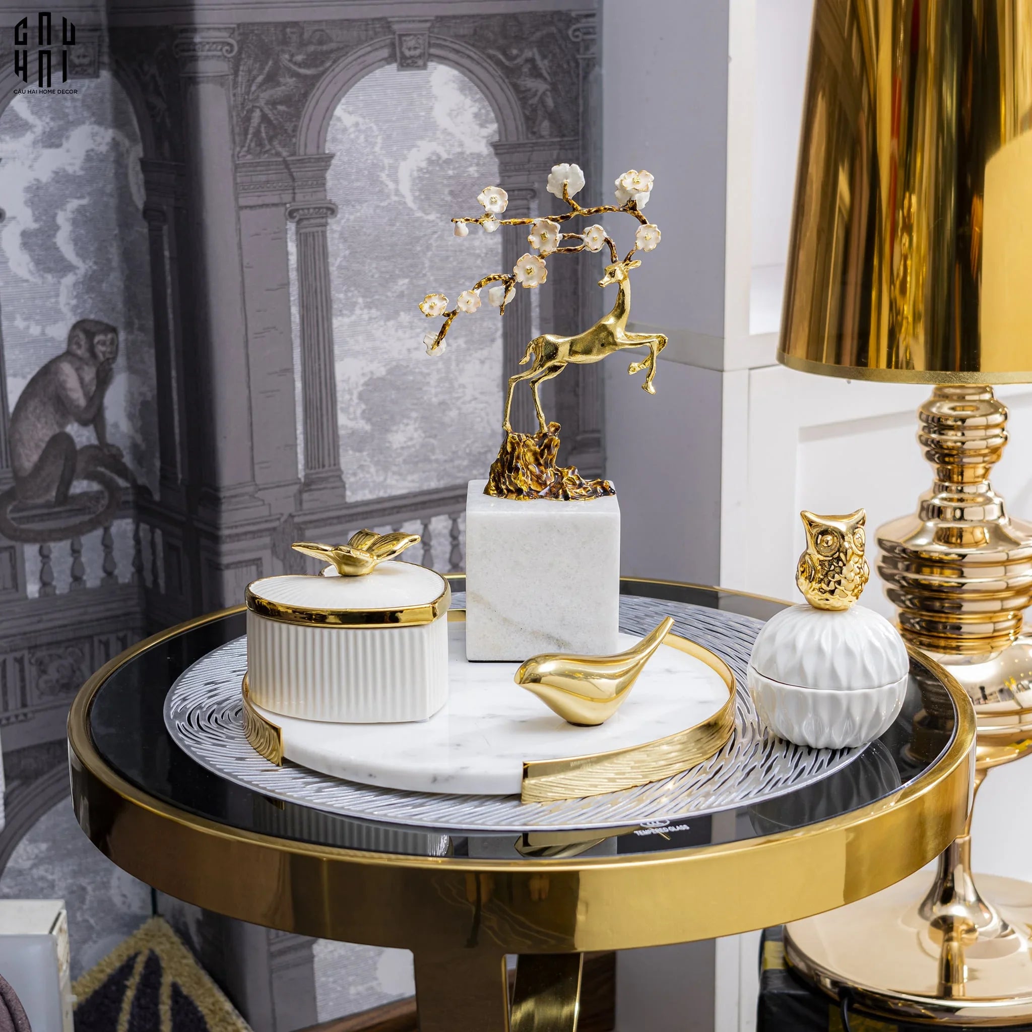Maison Couture - Brasson Marble Jewelry - Spring Elk Ss25-TRANG TRÍ GIÁNG SINH-CẬU HAI HOME DECOR