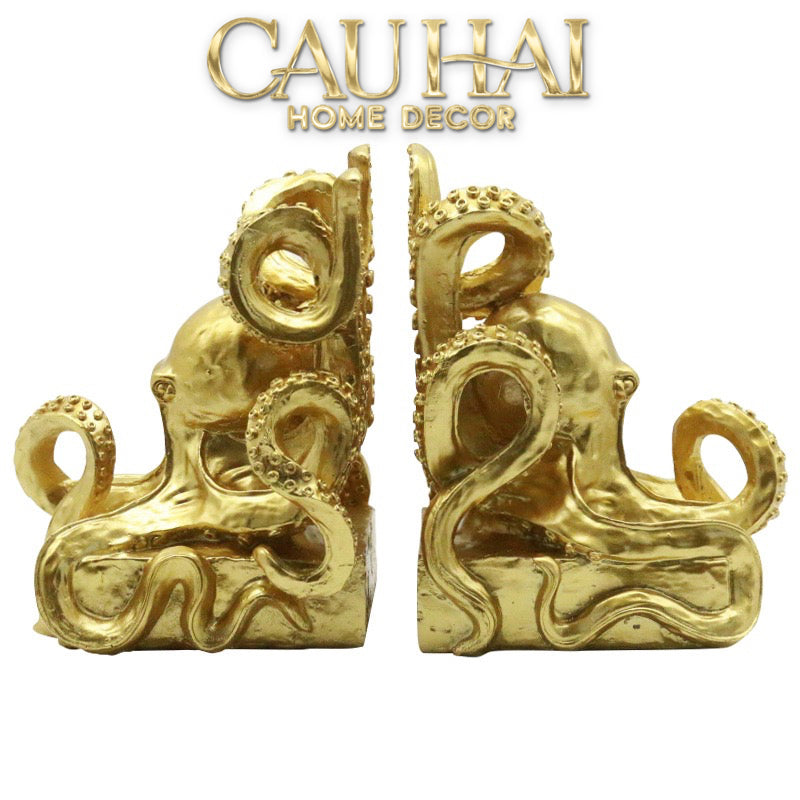 Maison Couture - Chặn Sách Bạch Tuộc Octavia D’Or 30×13×H20-SÁCH TRANG TRÍ-CẬU HAI HOME DECOR