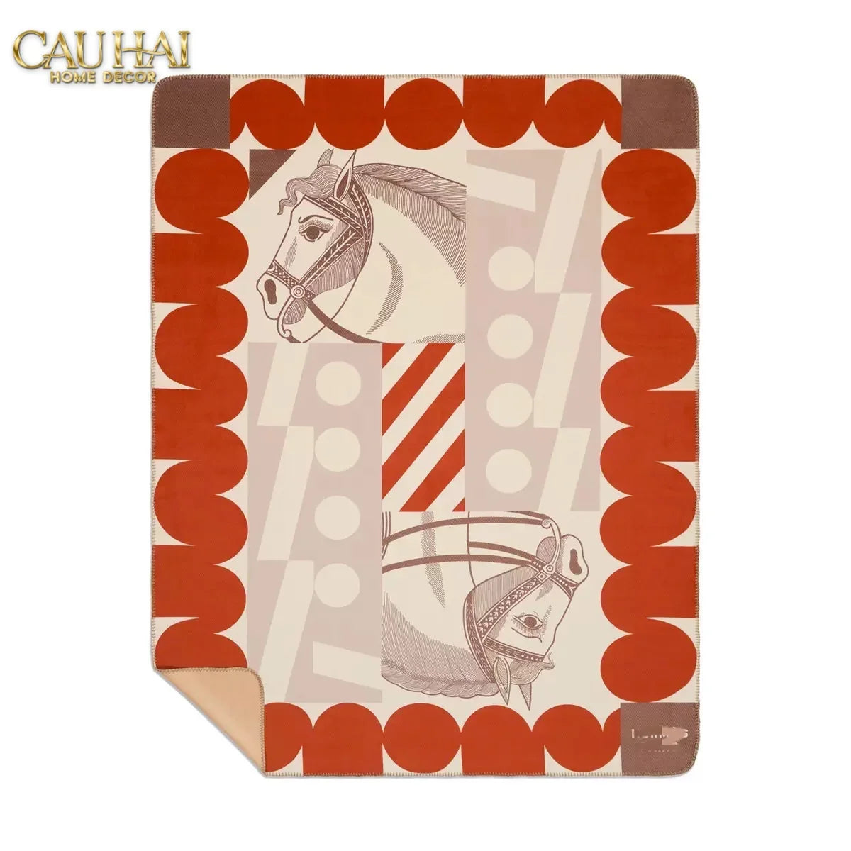 chan-sofa-rouge-l-velour-equestre-medaillon-velvet-blanket-150-cau-hai-home-decor - CẬU HAI HOME DECOR