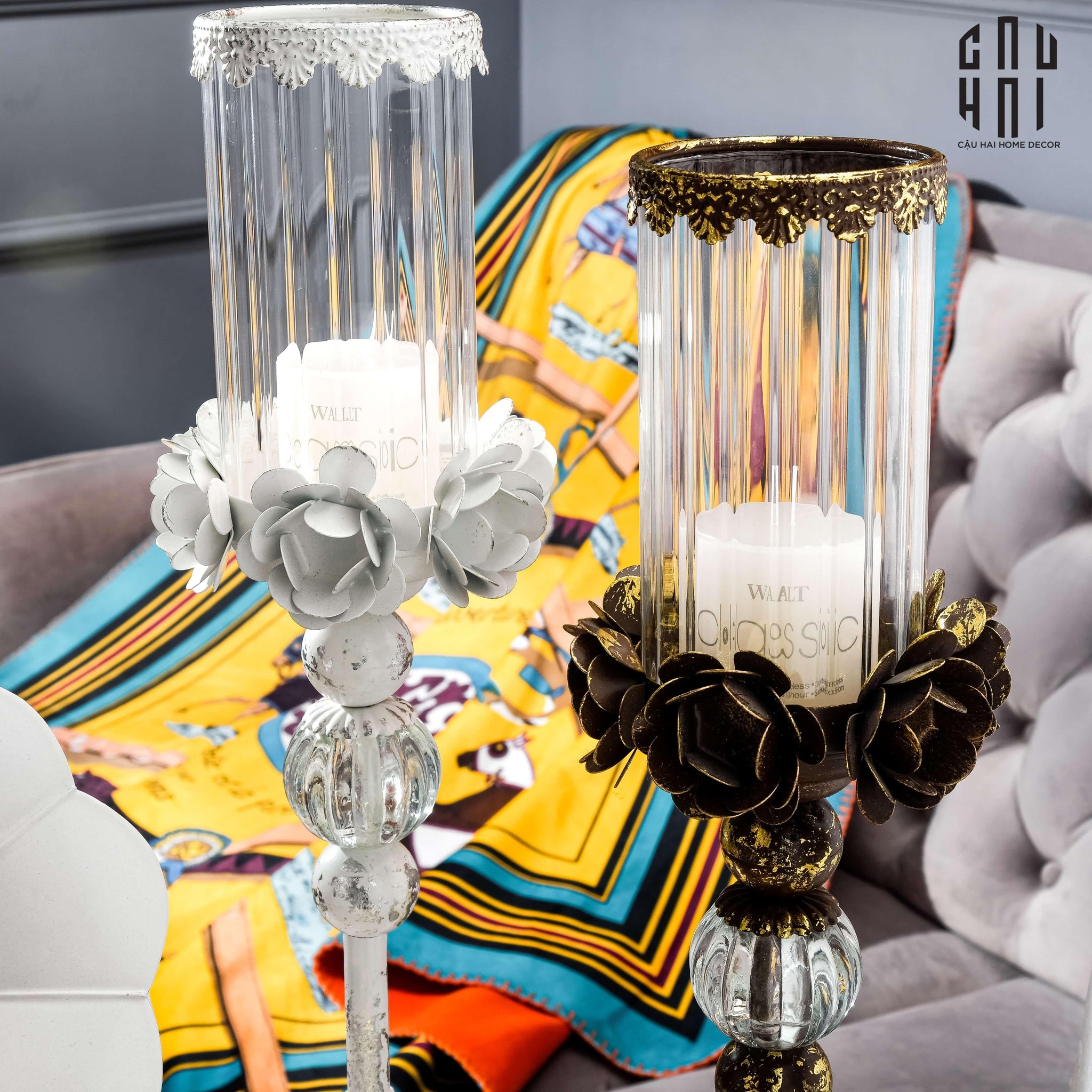 Maison Couture – Đế Nến Rustic Stephane Antique D’Or-ĐẾ NẾN-CẬU HAI HOME DECOR