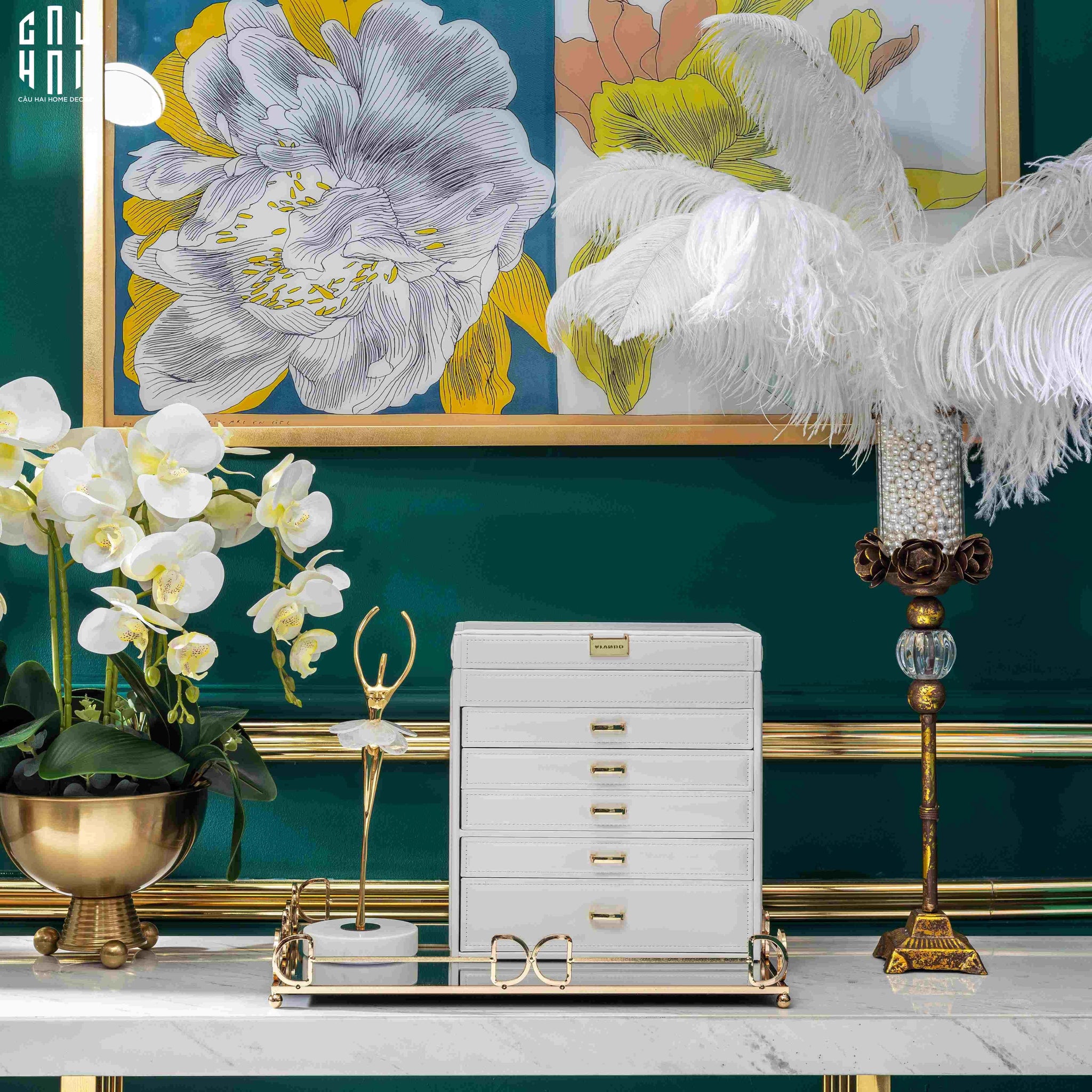 Maison Couture – Đế Nến Rustic Stephane Antique D’Or-ĐẾ NẾN-CẬU HAI HOME DECOR