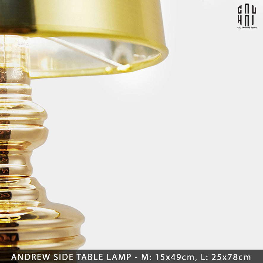 Maison Couture - Đèn Bàn Andrew Iconique Allure Métallique Gold H78-CẬU HAI HOME DECOR