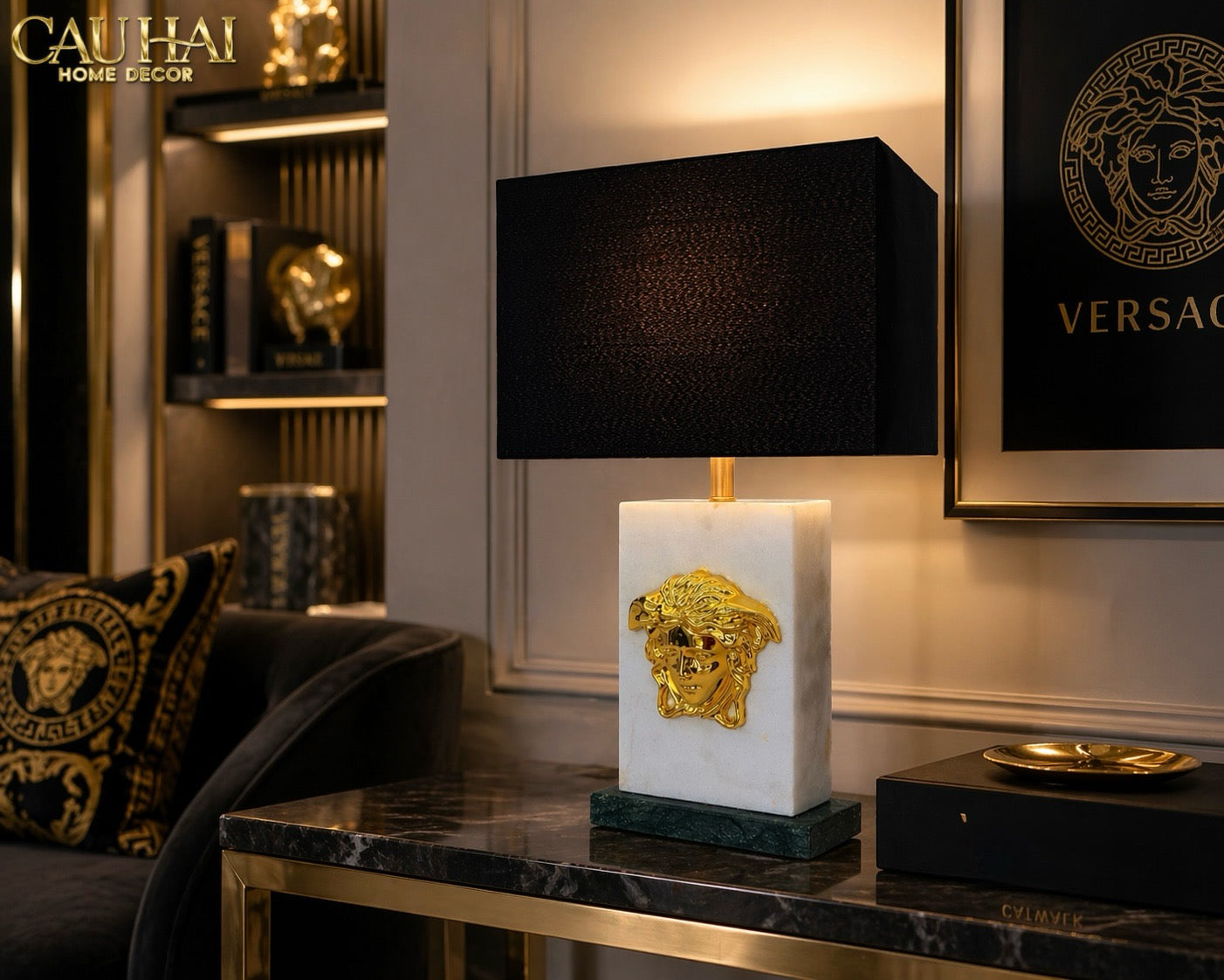 Maison Couture - Đèn Bàn Atélier Medusa Lumière Savoir Side Table Lamp Spéciale By CAHA 40x20x70-CẬU HAI HOME DECOR