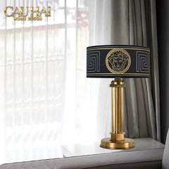 Maison Couture - Đèn Bàn Brasson Signature Medusa Noir 30x30x50-ĐÈN BÀN-CẬU HAI HOME DECOR