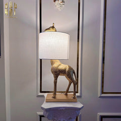 Maison Couture - - Đèn Bàn Gilded Giraffe Zébre Madagascar Lamp 66-CẬU HAI HOME DECOR