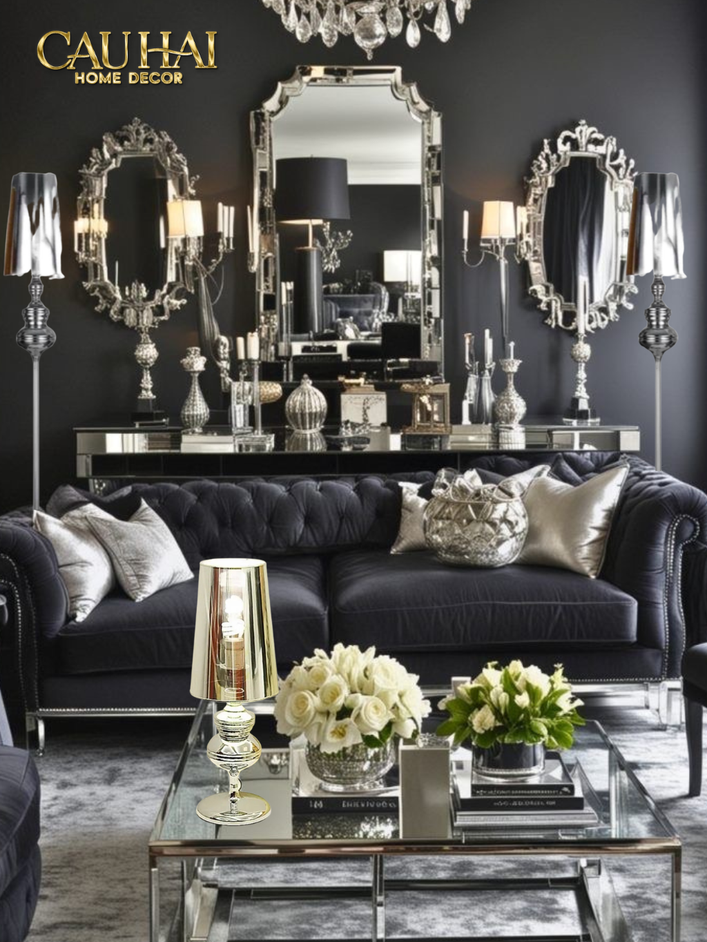 Maison Couture - Đèn Bàn Andrew Iconique Allure Métallique Gold H78-ĐÈN BÀN-CẬU HAI HOME DECOR