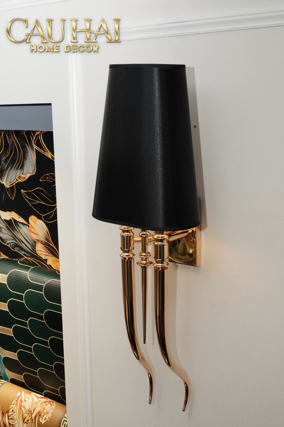Maison Couture - Đèn Tường Palazzo Oro Noire H65-ĐÈN TRANG TRÍ-CẬU HAI HOME DECOR