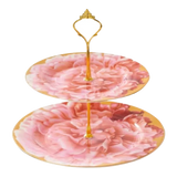 Maison Couture - Đĩa 2 Tầng DO Pivoine Rosée Impériale - Deux Niveaux-SET CHÉN DĨA-Đối tác tại Trung Quốc theo từng đơn đặt hàng-CẬU HAI HOME DECOR