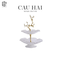 Maison Couture - Đĩa 2 Tầng Thuỷ Tinh Jardin De Luxe Étagère Ss25-CẬU HAI HOME DECOR