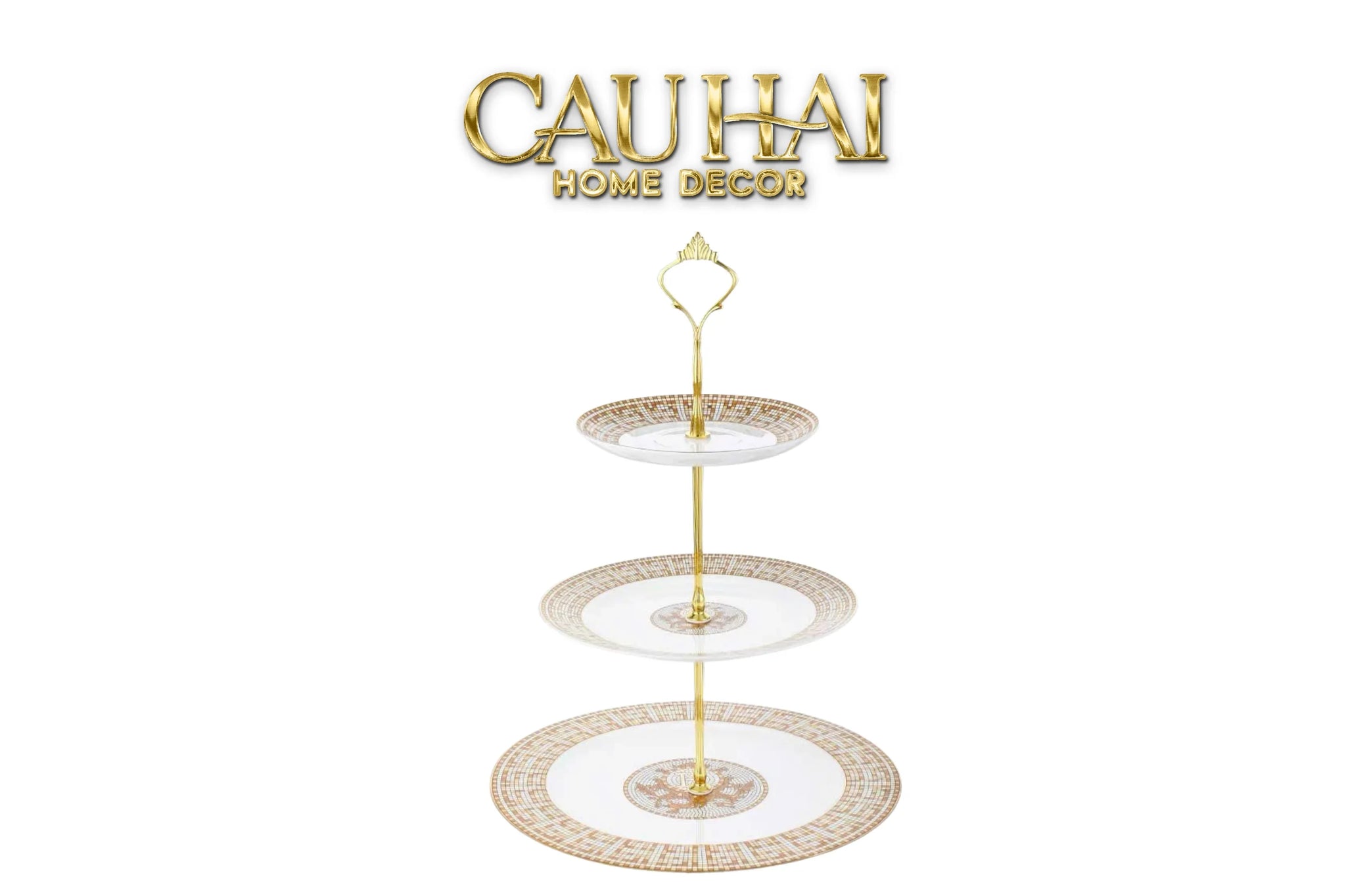 Maison Couture - Đĩa 3 Tầng Helios Étagère Mosaïque H – Trois Niveaux-CẬU HAI HOME DECOR