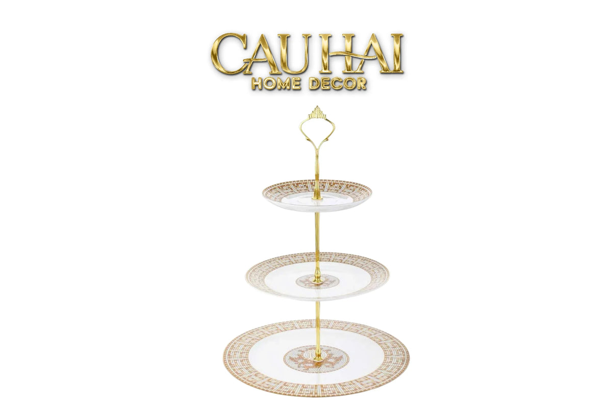 Maison Couture - Đĩa 3 Tầng Helios Étagère Mosaïque H – Trois Niveaux-SET CHÉN DĨA-CẬU HAI HOME DECOR