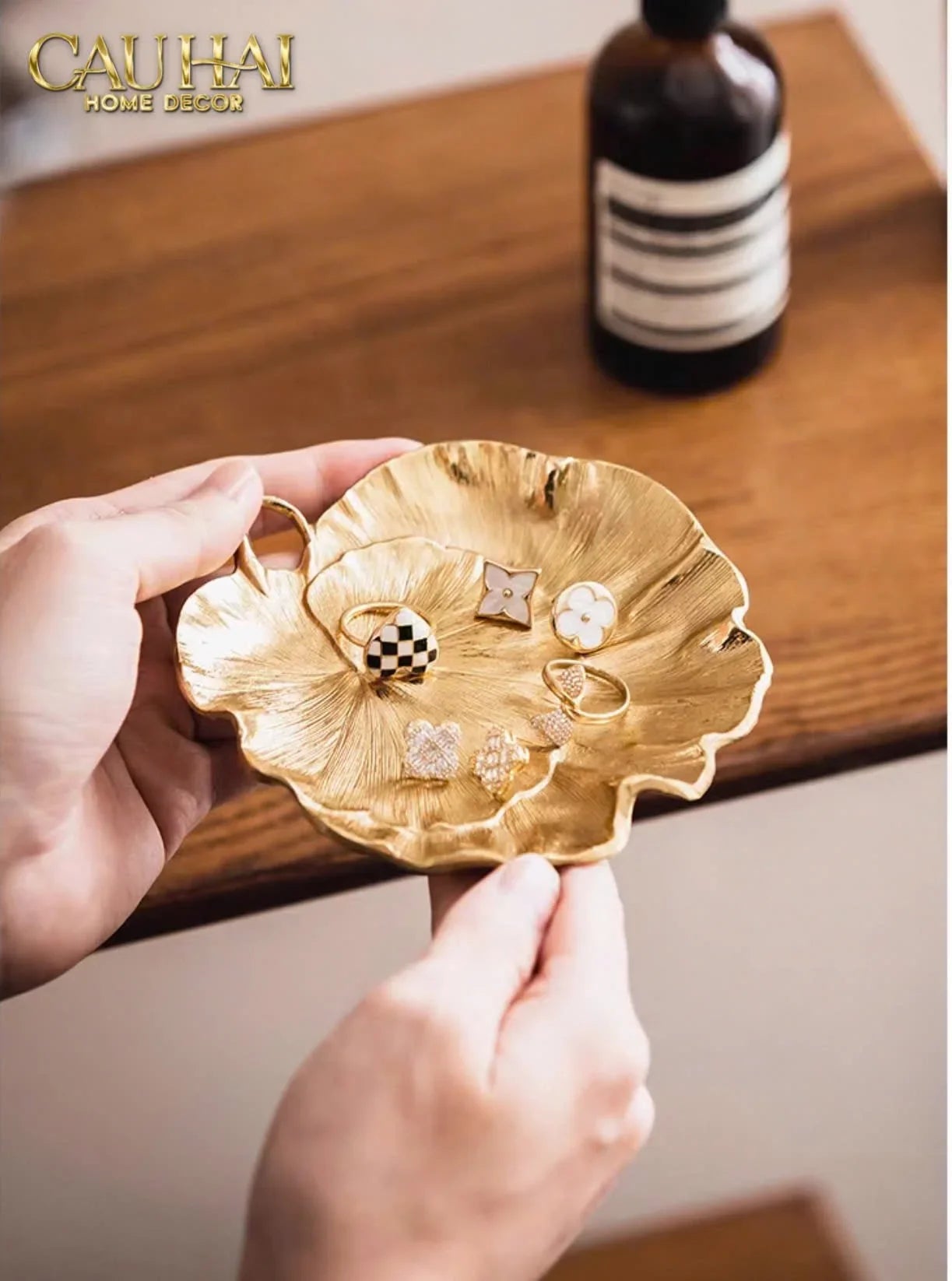 Maison Couture - Đĩa Đồng Lotus D'Or-SET CHÉN DĨA-CẬU HAI HOME DECOR