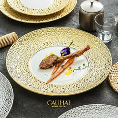 Maison Couture - Đĩa Lót Golden Bubble Dinner 31 - Ss25-CẬU HAI HOME DECOR