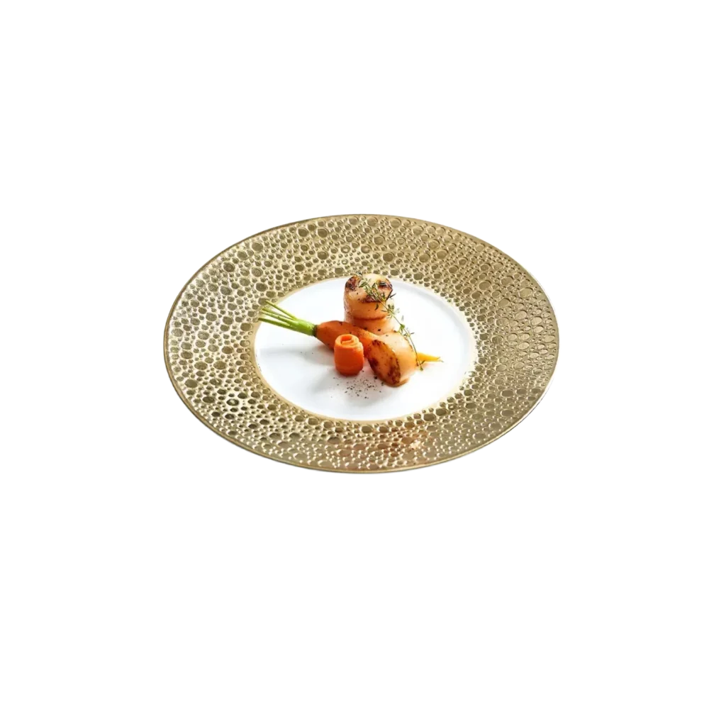 Maison Couture - Đĩa Lót Golden Bubble Dinner 31 - Ss25-SET CHÉN DĨA-Đối tác tại Trung Quốc theo từng đơn đặt hàng-CẬU HAI HOME DECOR