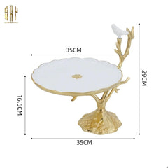 Maison Couture - Đĩa Trái Cây Đồng Brasson Branch Lumière Prestige Gala 17x28x33-CẬU HAI HOME DECOR