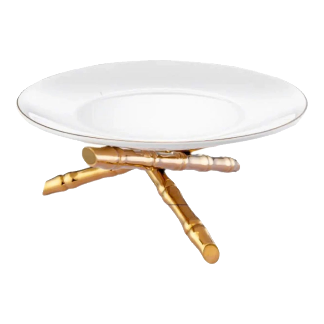 Maison Couture - Đĩa Trái Cây Khay Triptyque Golden Bamboo Decorative Trays
