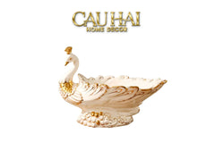 Maison Couture - Đĩa Trái Cây Khổng Tước Paon D'Ivoire Luxury Porcelain Plateau-SET CHÉN DĨA-CẬU HAI HOME DECOR