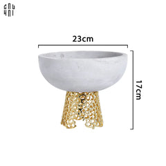 Maison Couture - Đĩa Trái Cây Marble Stone Fruit Bowl - Arthur Prime Size L-SET CHÉN DĨA-CẬU HAI HOME DECOR