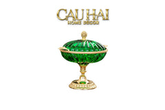 Maison Couture - Đĩa Trái Cây Pha Lê Brasson Emerald Cristalleries Fruit Bowl H24-CẬU HAI HOME DECOR