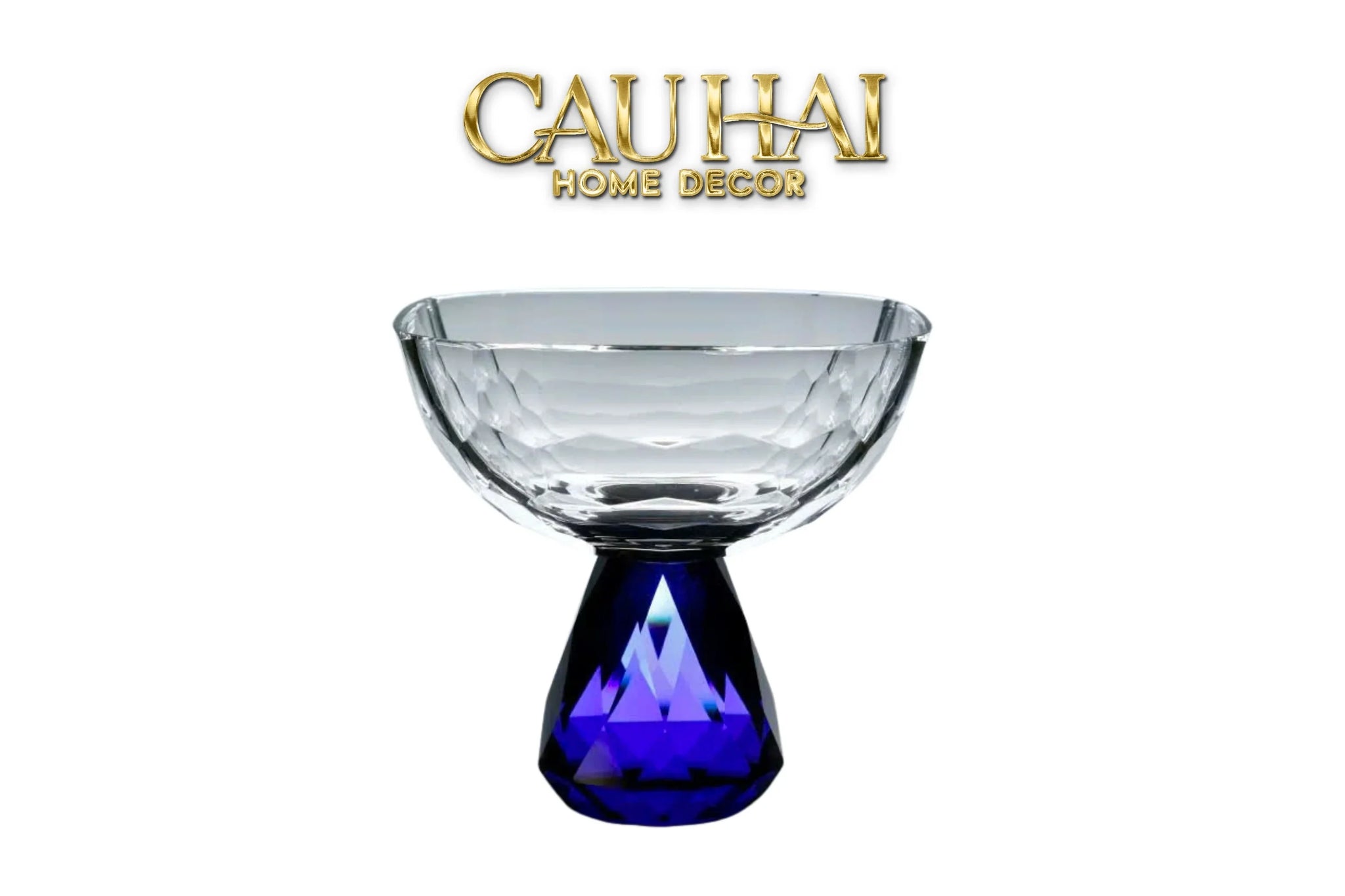 Maison Couture - Đĩa Trái Cây Pha Lê Petit Sapphire Ronde Cristalleries Fruit Bowl-CẬU HAI HOME DECOR