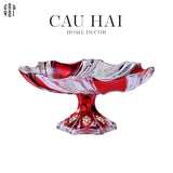 Maison Couture - Đĩa Trái Cây Pha Lê Ruby Cristalleries Crimson Peak Plateau 33x15-SET CHÉN DĨA-CẬU HAI HOME DECOR
