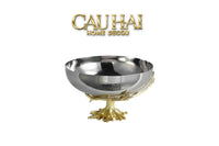 Maison Couture - Đĩa Trái Cây Platinum Regal Métallique Bowl 22x14.5-SET CHÉN DĨA-CẬU HAI HOME DECOR